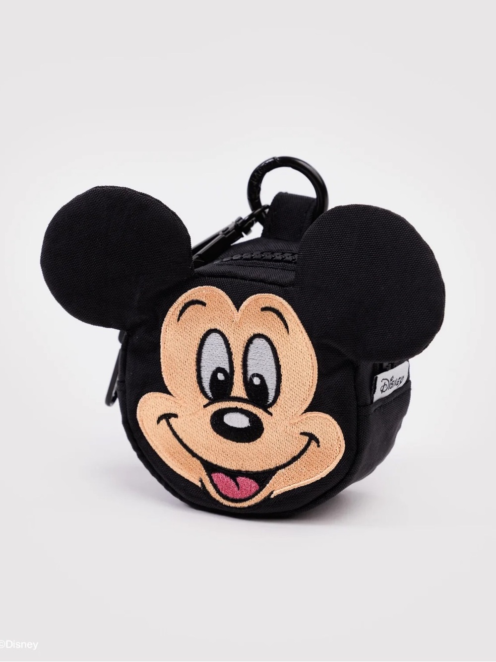 BAGGU x Disney Mickey Mouse Face Coin Pouch with Clip Embroidered NWT